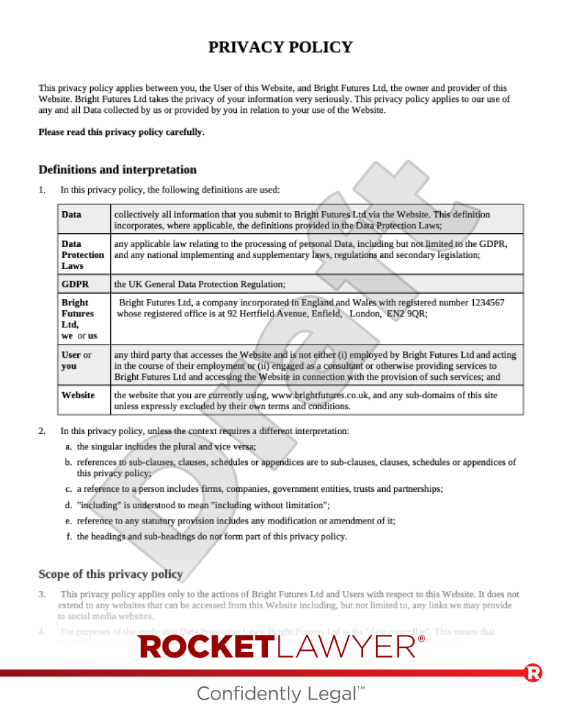 GDPR Data Protection Impact Assessment - Free Privacy Policy