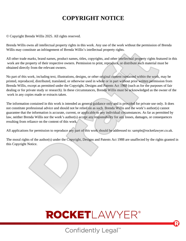 Make your Copyright notice