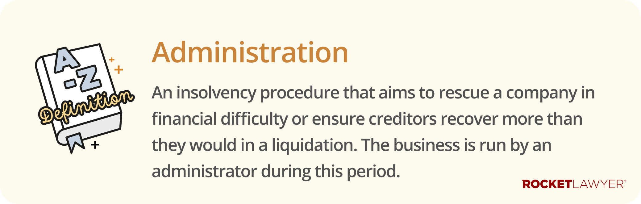 Infographic defining what administration is
