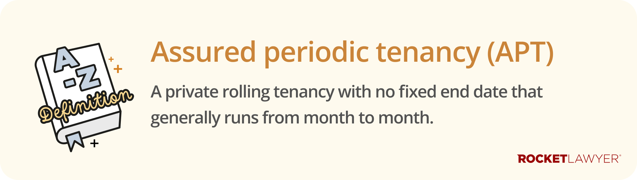 Infographic defining what an assured periodic tenancy is
