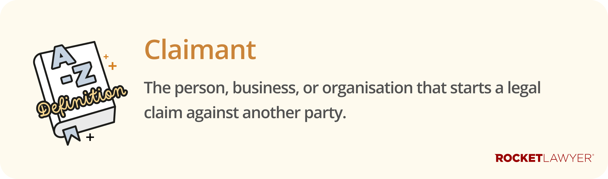 Infographic defining what a claimant is