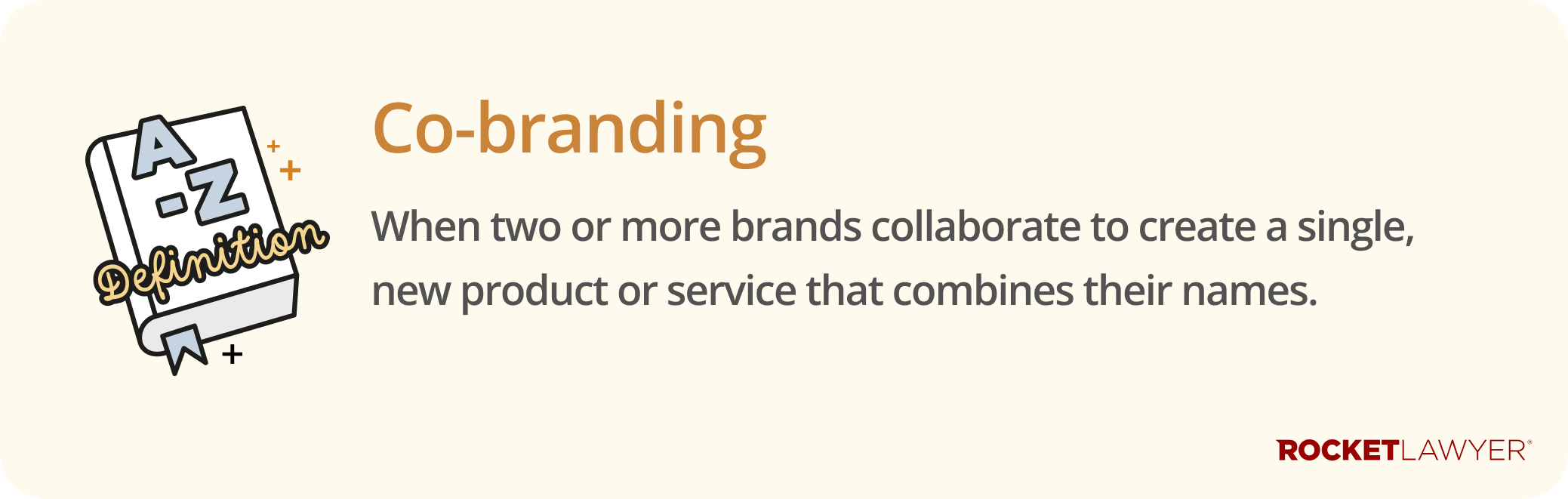 Infographic defining what co-branding is