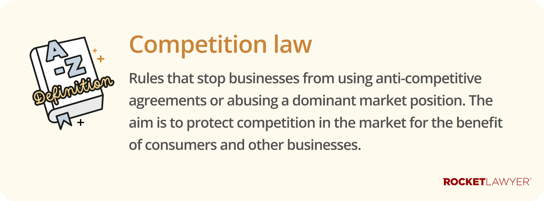 Infographic defining competition law