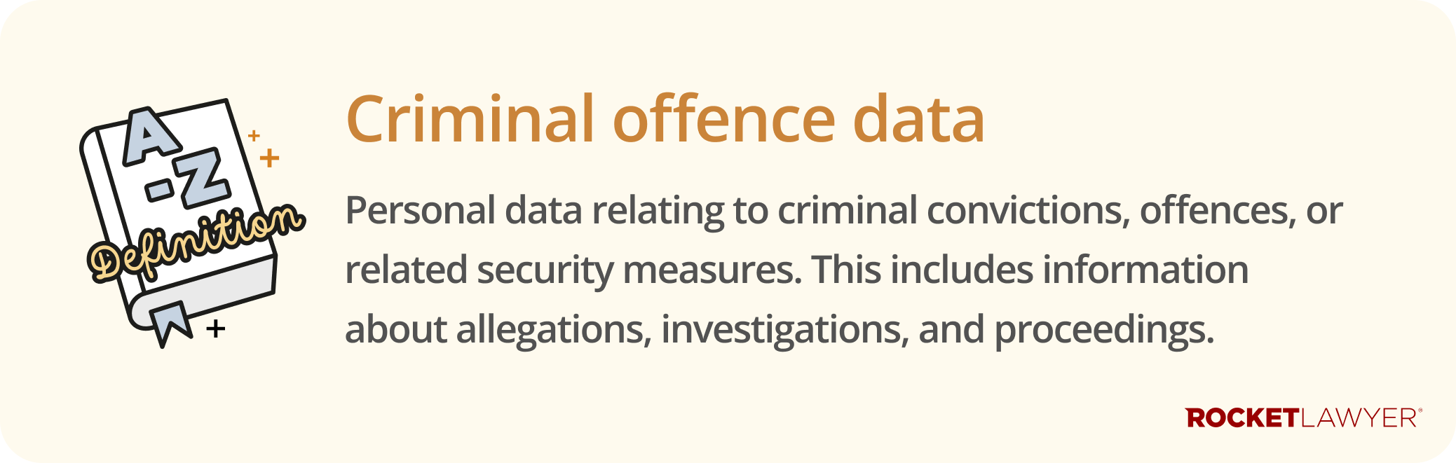 Infographic defining what criminal offence data is