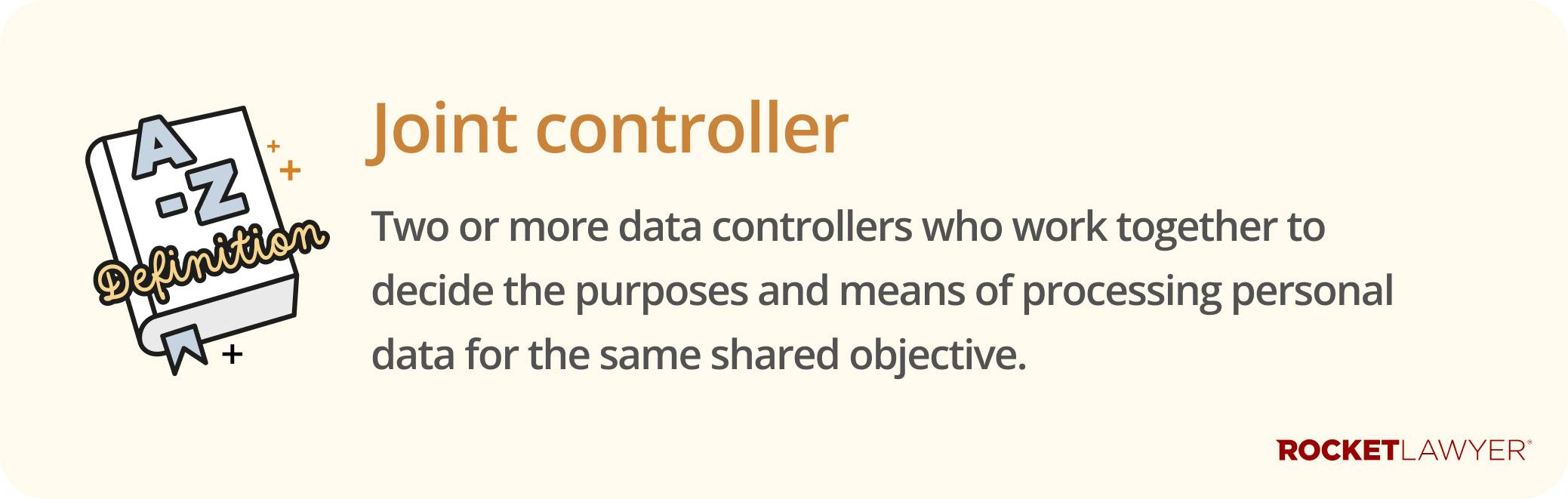Infographic defining what a joint data controller is