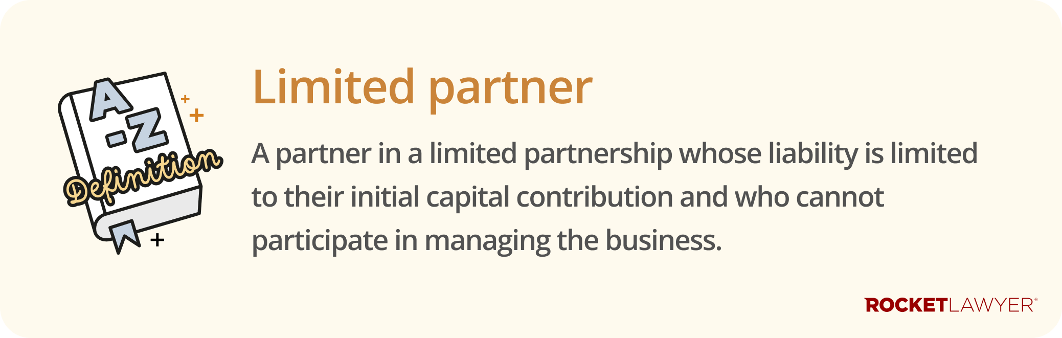 Infographic defining what a limited partner is