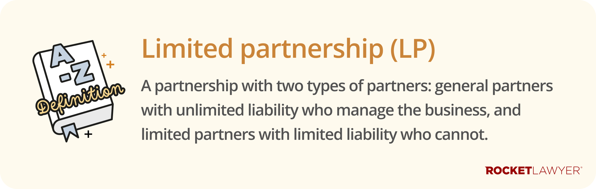 Infographic defining what a limited partnership is
