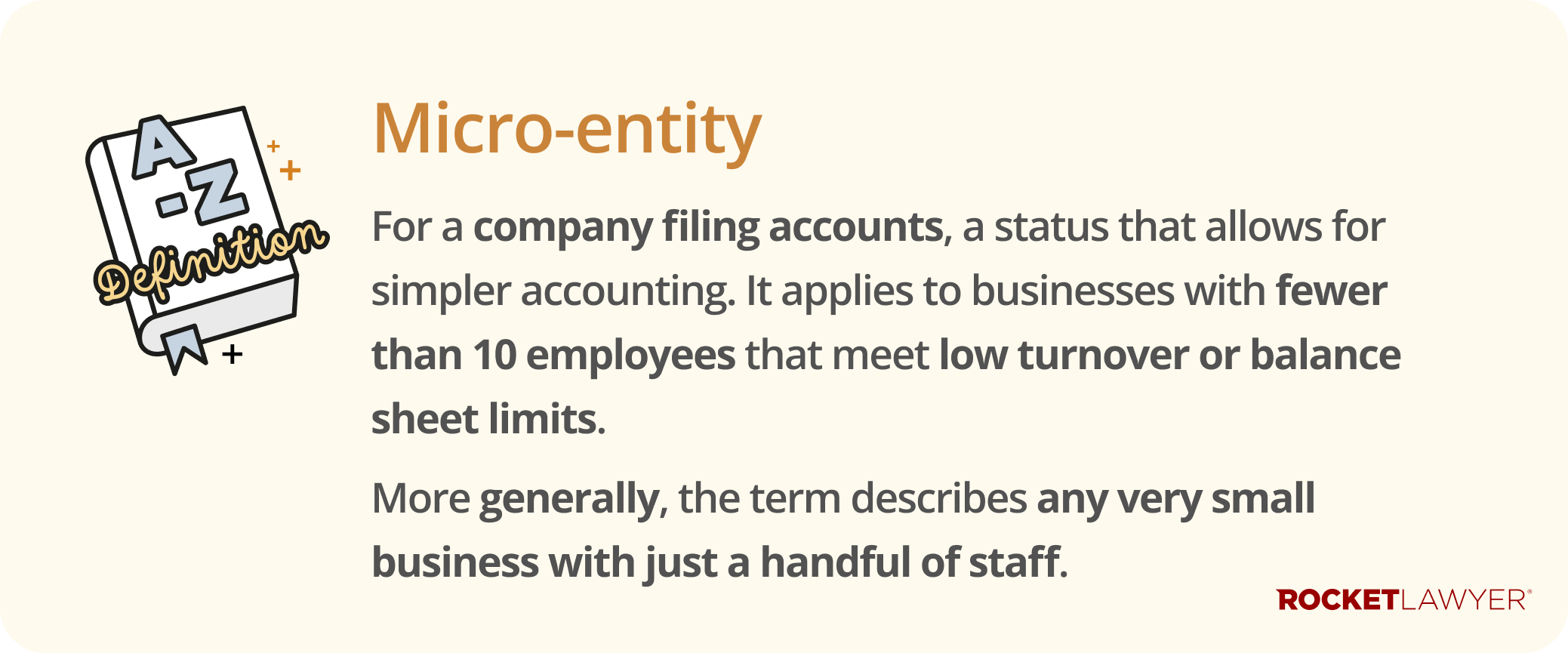 Infographic defining what a micro-business is