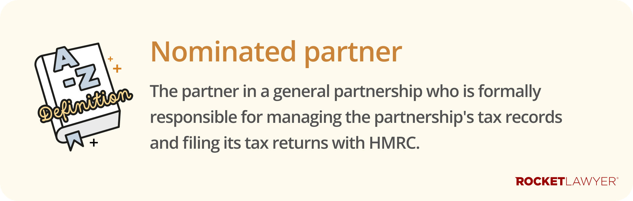 Infographic defining what a nominated partner is