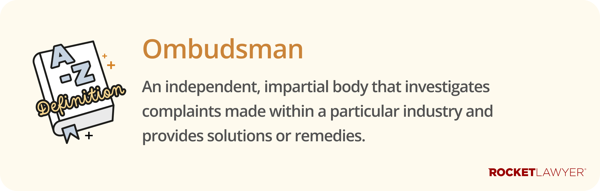 Infographic defining what an ombudsman is