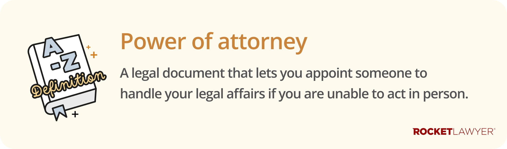 Infographic defining power of attorney