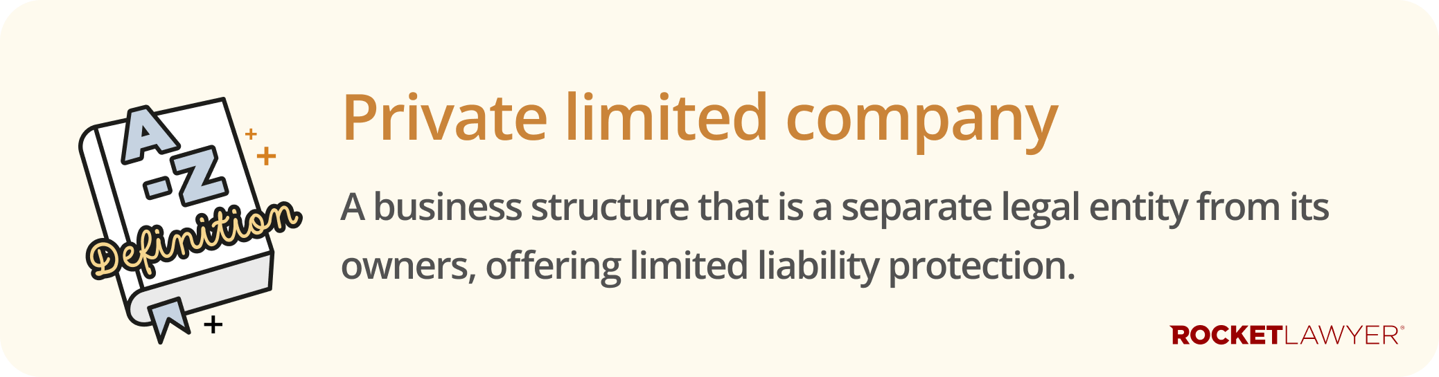 Infographic defiining what a private limited company is