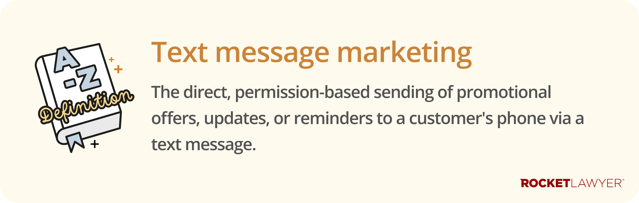 Infographic defining what SMS marketing is