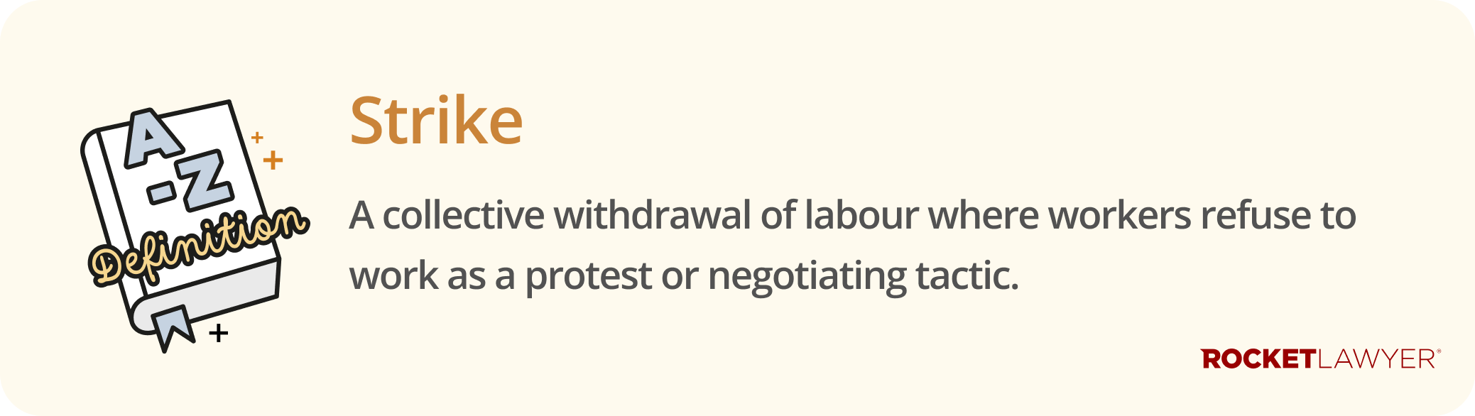 Infographic defining strikes