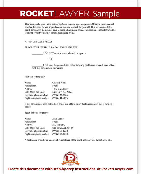 Sample Alabama Healthcare Power of Attorney Form Template Sample Alabama Healthcare Power of Attorney Form Template