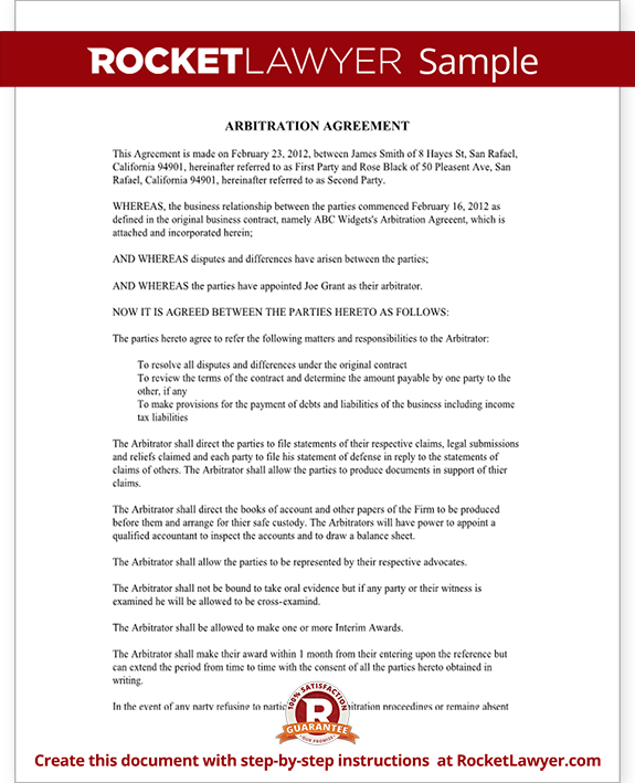 Rental Arbitrage Contract Template