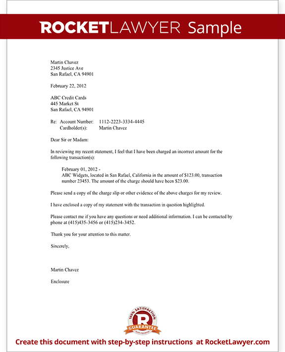 inquiry credit card sample form template