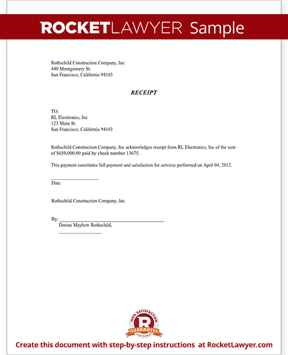 Sample General Receipt Form Template Sample General Receipt Form Template