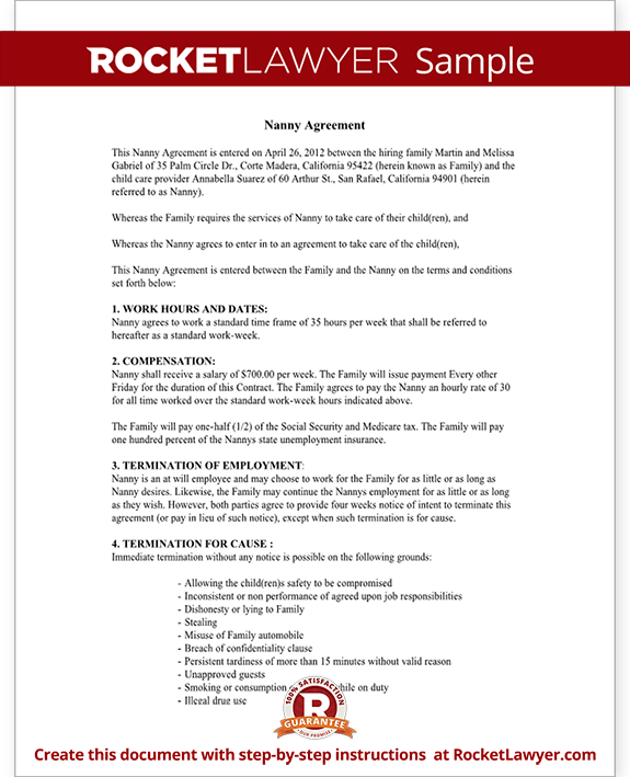 Application letter nanny position Application letter nanny position