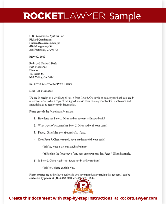 landlord bank reference form You can download on on site ...