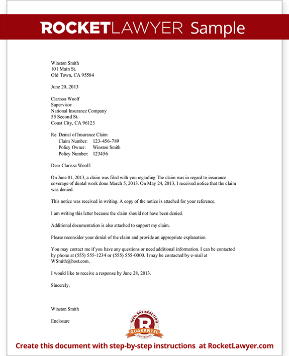 Sample Request for Information about an Insurance Denial Sample Request for Information about an Insurance Denial