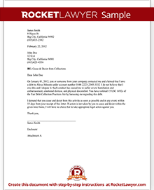 Sample Cease And Desist Letter from www.rocketlawyer.com