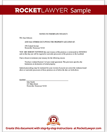 Written Notice To Vacate Template from www.rocketlawyer.com