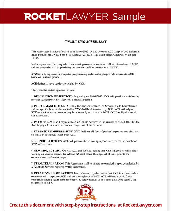 Consulting Service Agreement Template