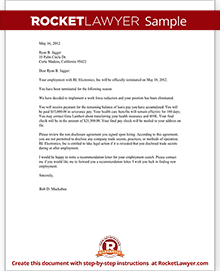 Letter Of Termination To Employee from www.rocketlawyer.com