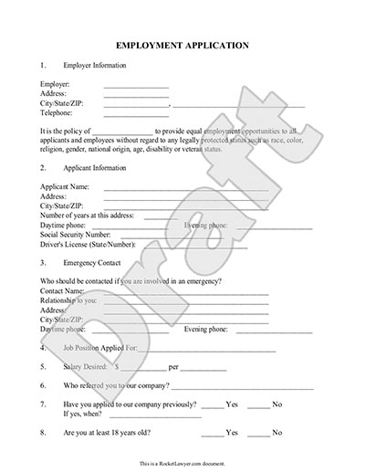 Employment Application