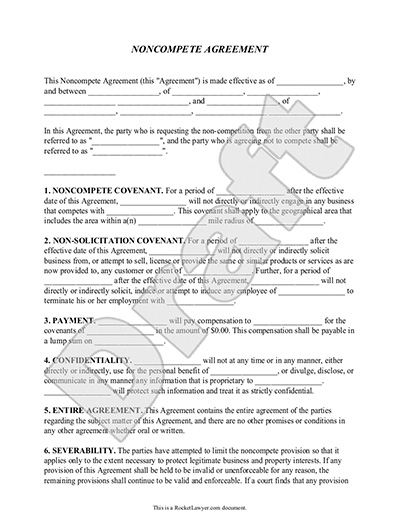 Non Compete Agreement  -  2