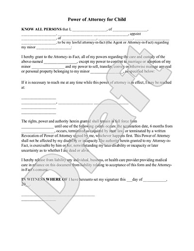 How to write a temporary guardianship letter