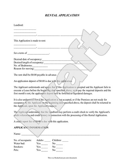 renters application free