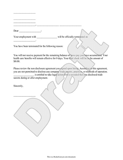 Termination Letter