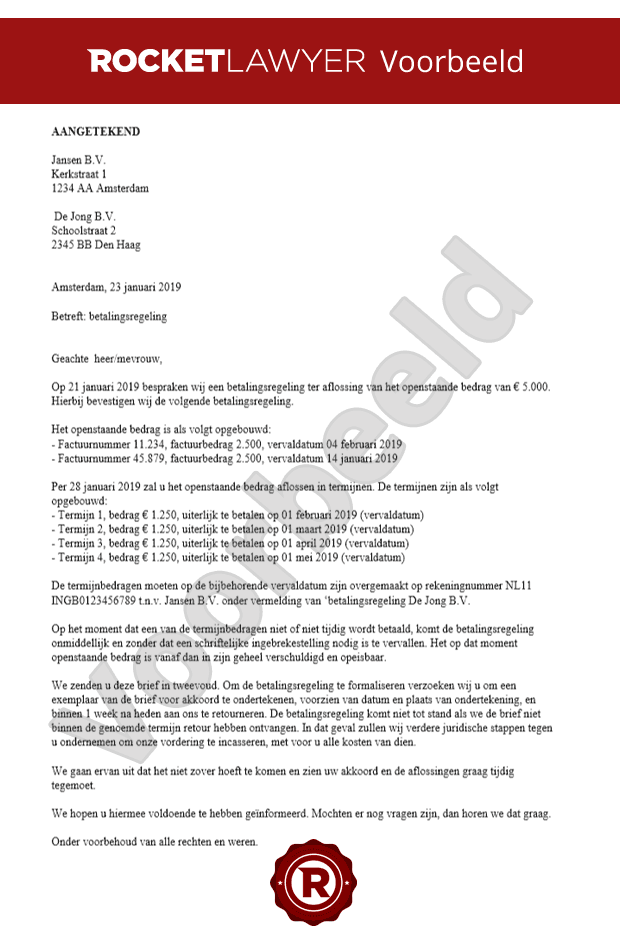 Betalingsregeling Opstellen  Makkelijk en Snel