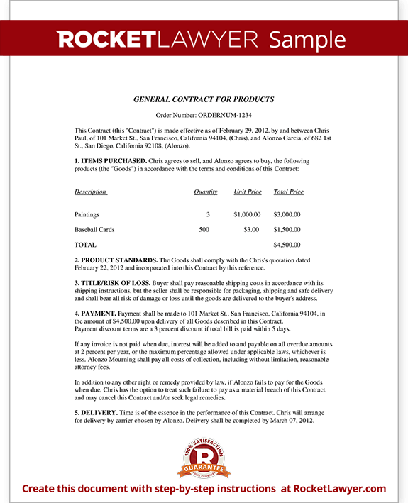 Business Contract Template - Business Sales Agreement Sample