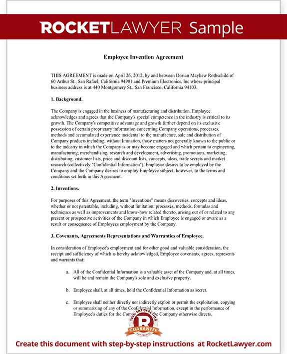 employee invention agreement form with sample direct deposit request form template