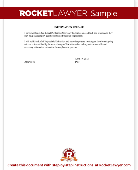 release of information form template with sample release of information form template with sample