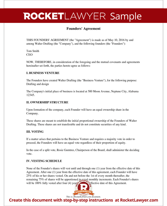 Founders' Agreement