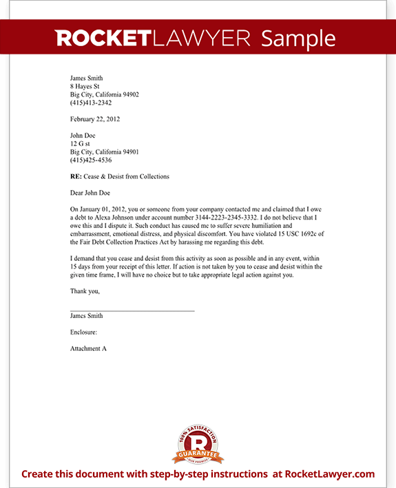 cease and desist letter template